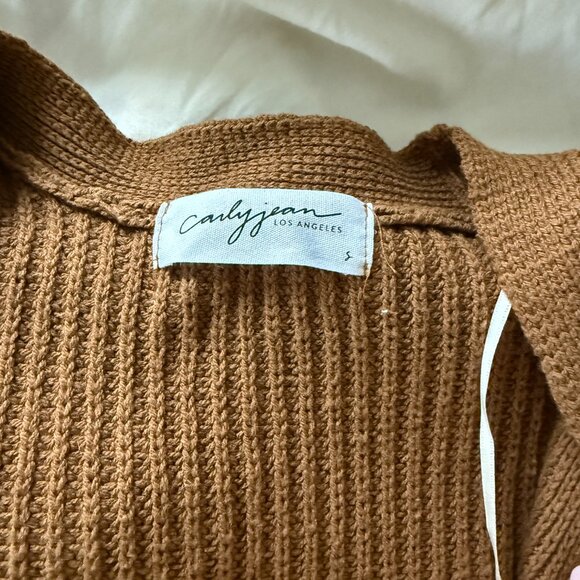 CJLA Adelaide Cardigan in Rust/Brown Size S - Picture 3 of 3